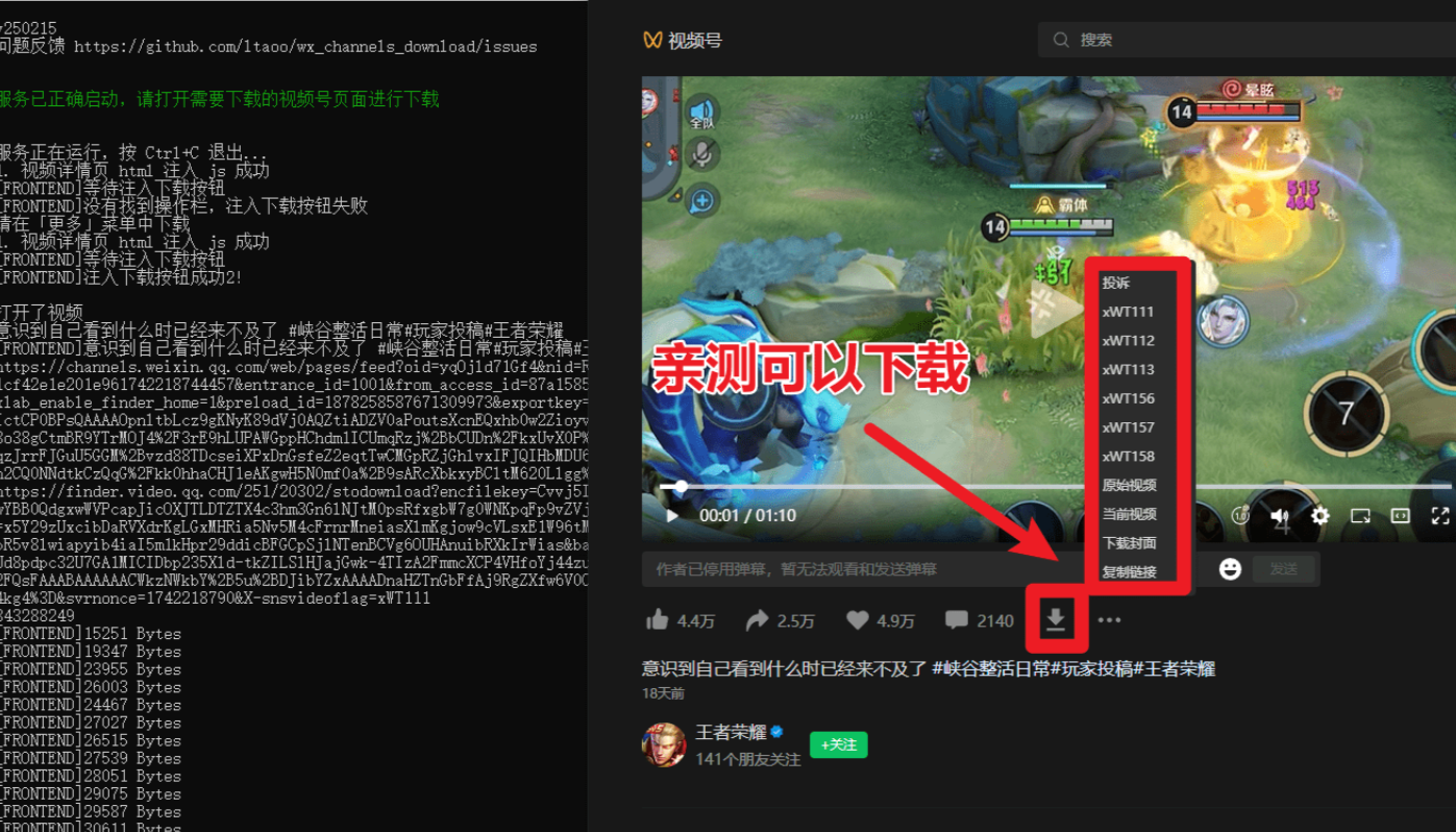 2025 最新版本，视频号下载器！支持直播回放下载，使用超简单，一键下载为 MP4 格式