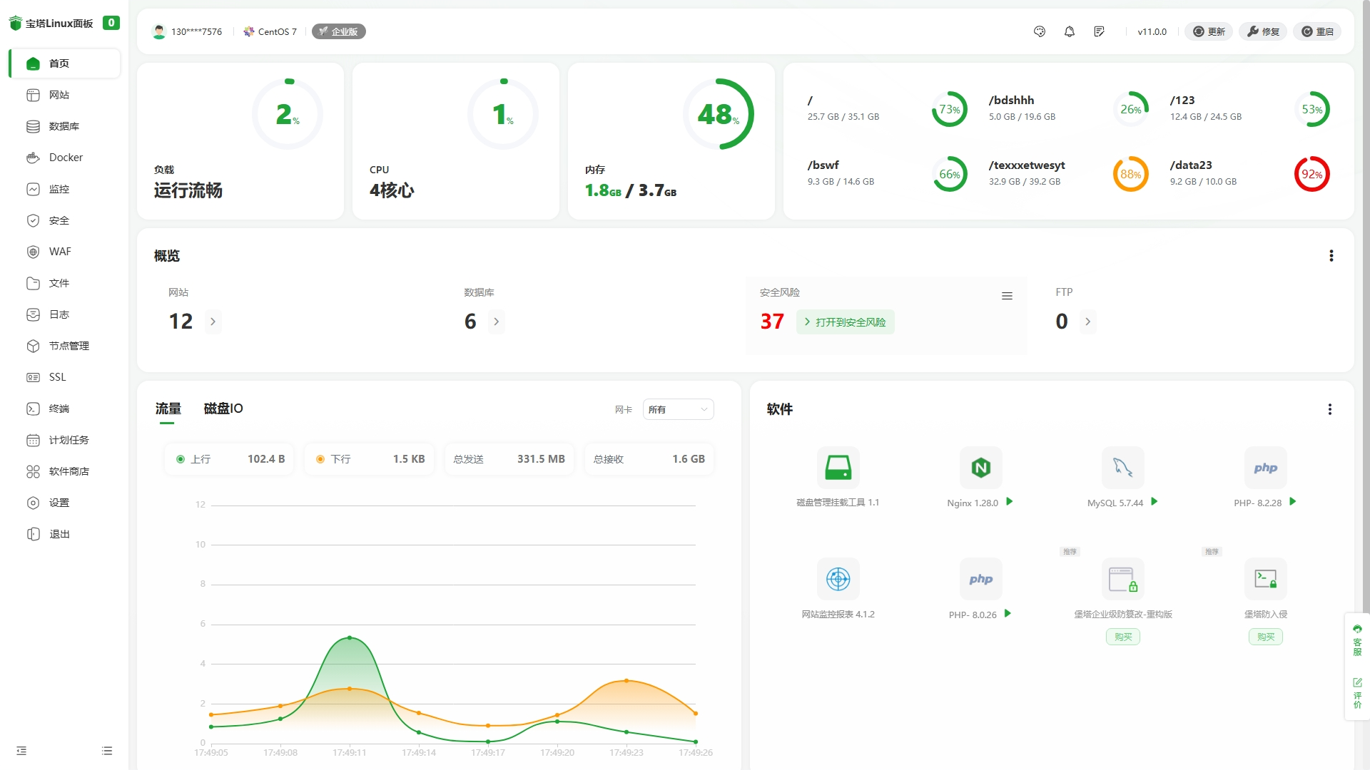 宝塔面板一键优化补丁（已支持最新 11.0 版）