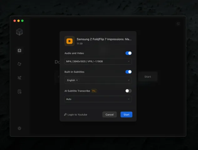 Grabcube( 多功能 AI 音视频下载及编辑工具) Grabcube(多功能 AI 音视频下载及编辑工具)