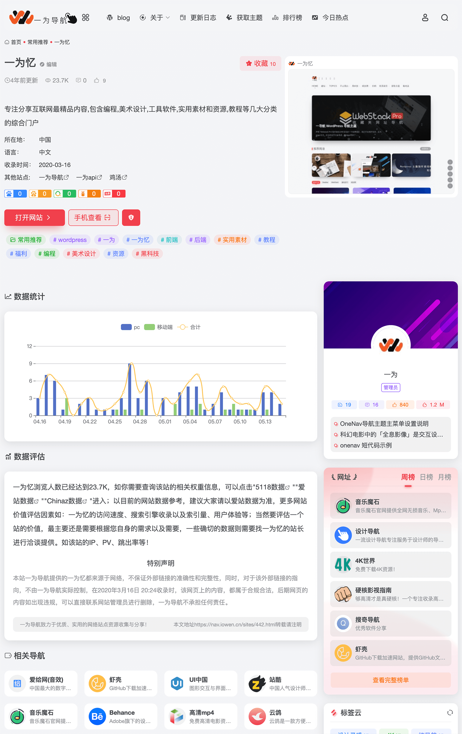 onenav 导航源码一为主题 wordpres 主题工具箱主题模板网站源码搭建