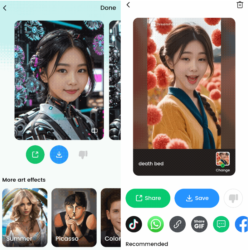 Dream Face 3.1.2 AI 照片动画师 让人像图片动起来! Dream Face 3.1.2 AI 照片动画师 让人像图片动起来!