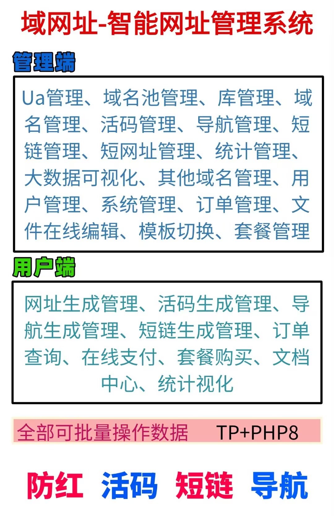 域网址 - 智能网址管理系统 v6.0 防红活码导航